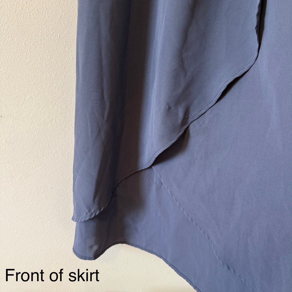 Roolee Taylor Jane Wrap Maxi Dress in Slate Blue - Picture 10 of 14